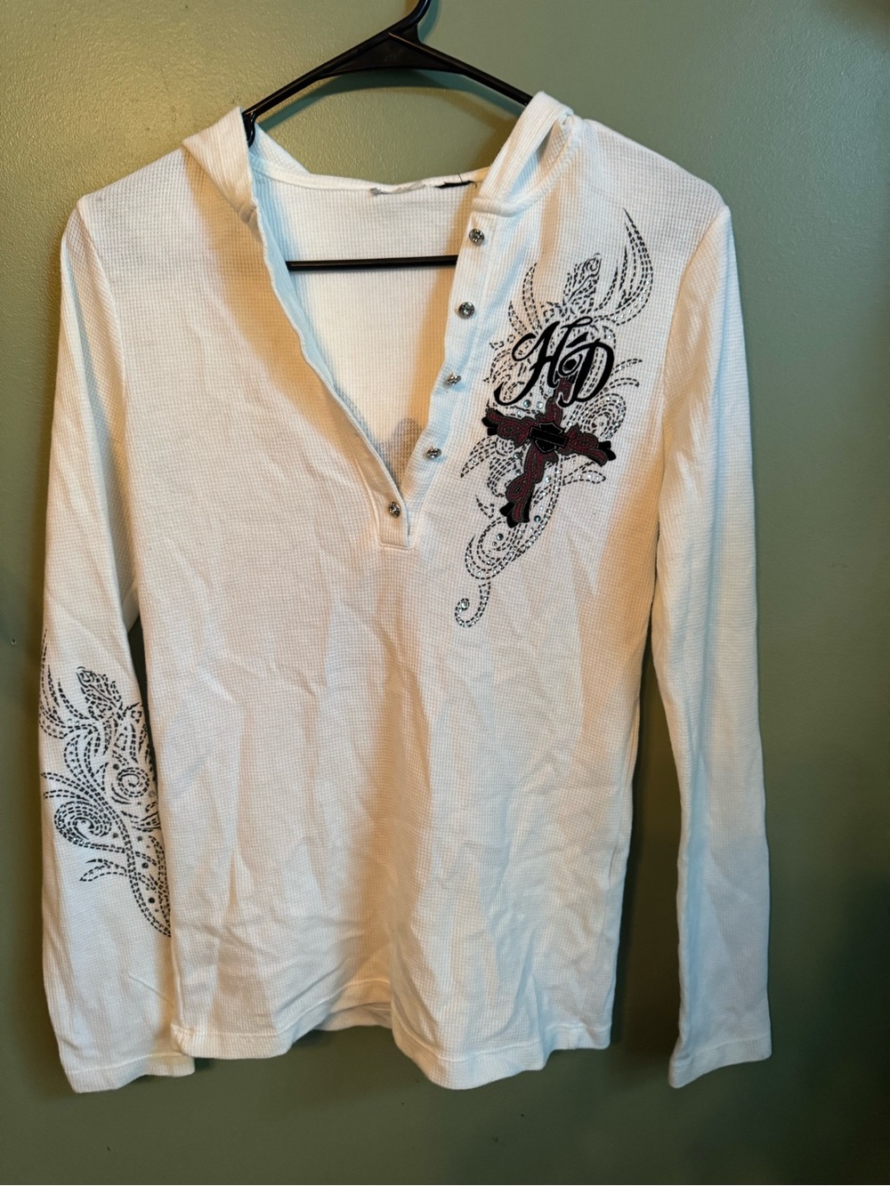 Harley Davidson hooded long sleeve